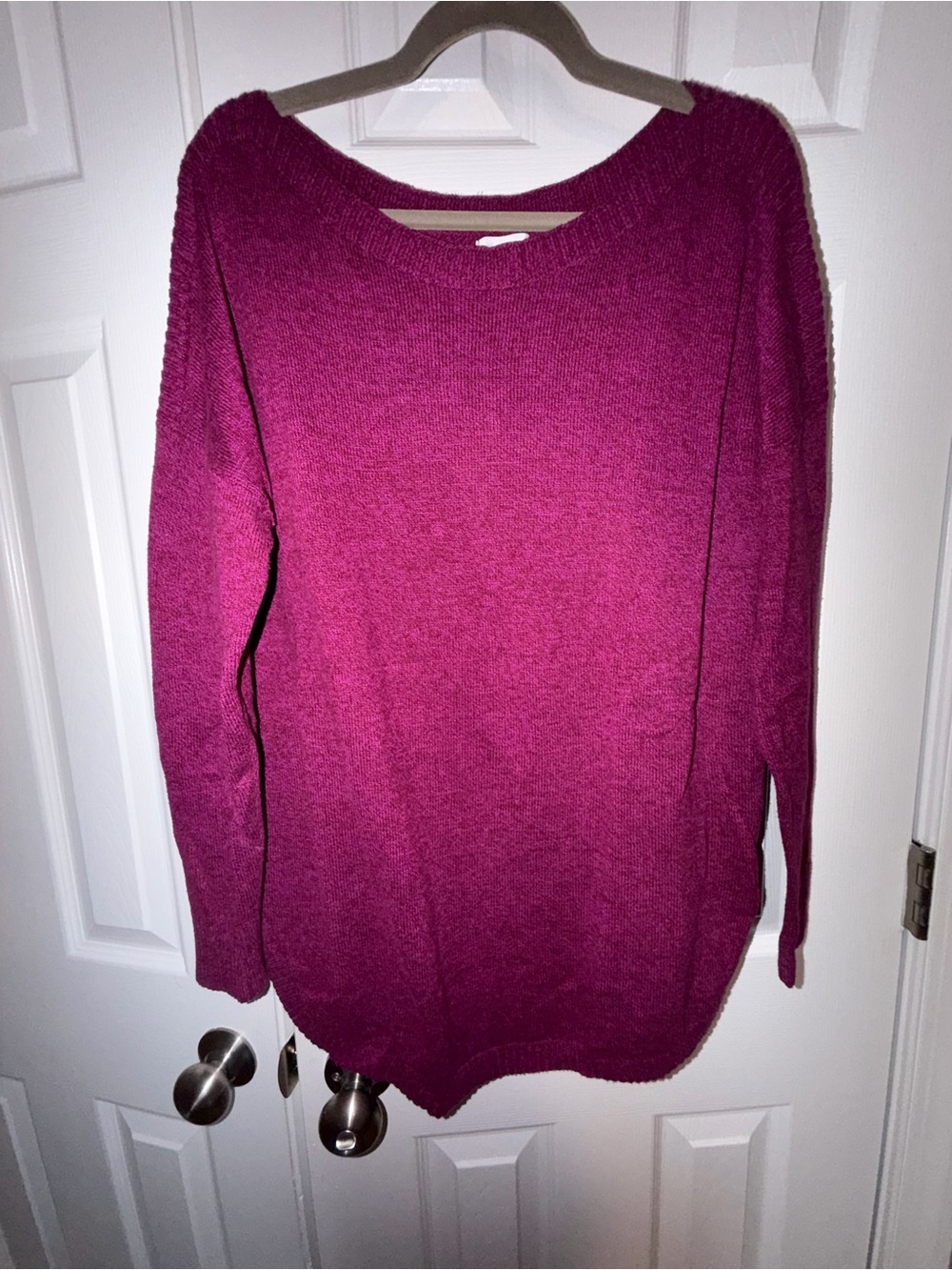 Old Navy Women's Scoop Neck Sweater - Magenta